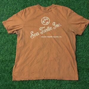 Orange Sea Turtle Inc. South Padre Island, Texas Graphic Tee